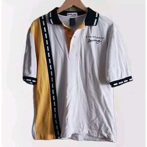 Vintage Speed Zone Race Gear Polo Shirt Men's Size Medium